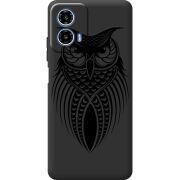 Чорний чохол BoxFace Motorola Moto G35 Owl