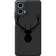 Чорний чохол BoxFace Motorola Moto G35 Deer