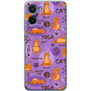 Чохол BoxFace Motorola G06 Power Yoga Cat