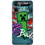 Чохол BoxFace Motorola G06 Power Minecraft Graffiti