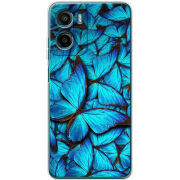 Чохол BoxFace Motorola G06 Power лазурные бабочки