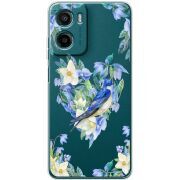 Прозорий чохол BoxFace Motorola G06 Power Spring Bird
