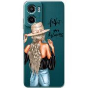 Прозорий чохол BoxFace Motorola G06 Power Follow Your Dreams