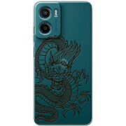 Прозорий чохол BoxFace Motorola G06 Power Chinese Dragon