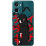 Прозорий чохол BoxFace Motorola G06 Power Учиха Итачи