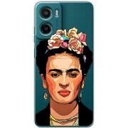 Прозорий чохол BoxFace Motorola G06 Power Фрида Кало