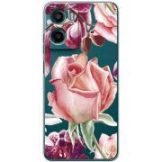 Прозорий чохол BoxFace Motorola G06 Power Rose