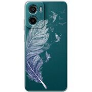 Прозорий чохол BoxFace Motorola G06 Power Feather