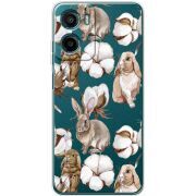 Прозорий чохол BoxFace Motorola G06 Power Cotton and Rabbits