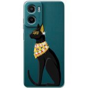 Чохол зі стразами Motorola G06 Power Egipet Cat