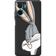 Чорний чохол BoxFace Motorola G06 Power Lucky Rabbit