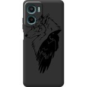 Чорний чохол BoxFace Motorola G06 Power Wolf and Raven