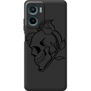 Чорний чохол BoxFace Motorola G06 Power Skull and Roses