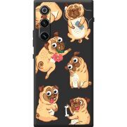 Прозорий чохол BoxFace Nubia Redmagic 10 Air с 3D-глазками Pug