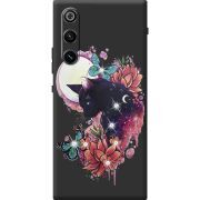 Чохол зі стразами ZTE Nubia Redmagic 10 Air Cat in Flowers