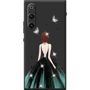 Чохол зі стразами ZTE Nubia Redmagic 10 Air Girl in the green dress