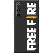 Чорний чохол BoxFace ZTE Nubia RedMagic 10 Air Free Fire White Logo