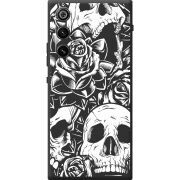 Чорний чохол BoxFace ZTE Nubia RedMagic 10 Air Skull and Roses