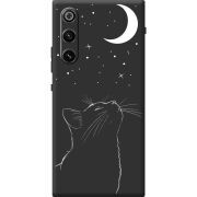 Чорний чохол BoxFace ZTE Nubia RedMagic 10 Air Місячний кіт