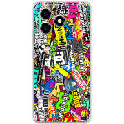 Чохол BoxFace ZTE Blade A36 Multicolored Inscriptions