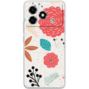 Чохол BoxFace ZTE Blade A36 Line Flowers