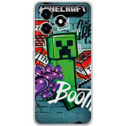 Чохол BoxFace ZTE Blade A36 Minecraft Graffiti