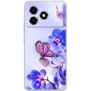 Чохол BoxFace ZTE Blade A36 Orchids and Butterflies