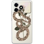 Прозорий чохол BoxFace ZTE Blade A36 Glamor Snake