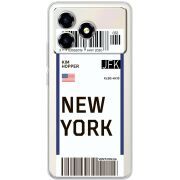 Прозорий чохол BoxFace ZTE Blade A36 Ticket New York