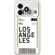 Прозорий чохол BoxFace ZTE Blade A36 Ticket Los Angeles