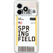 Прозорий чохол BoxFace ZTE Blade A36 Ticket Springfield