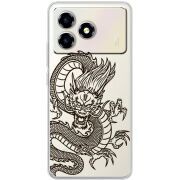 Прозорий чохол BoxFace ZTE Blade A36 Chinese Dragon