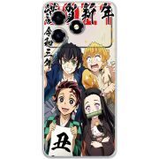 Прозорий чохол BoxFace ZTE Blade A36 Незуко та друзі