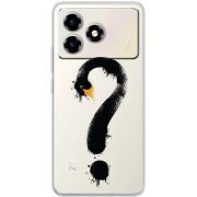 Прозорий чохол BoxFace ZTE Blade A36 Swan question