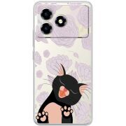 Прозорий чохол BoxFace ZTE Blade A36 Meow