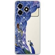 Чохол зі стразами ZTE Blade A36 Peafowl