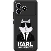 Чорний чохол BoxFace ZTE Blade A36 Cat in Black