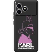 Чорний чохол BoxFace ZTE Blade A36 Pink Karl