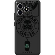 Чорний чохол BoxFace ZTE Blade A36 Dark Coffee