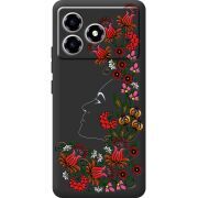 Чорний чохол BoxFace ZTE Blade A36 3D Ukrainian Muse