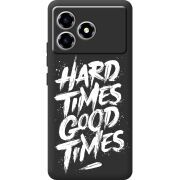 Чорний чохол BoxFace ZTE Blade A36 Hard Times Good Times