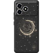 Чорний чохол BoxFace ZTE Blade A36 Moon