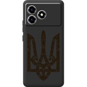 Чорний чохол BoxFace ZTE Blade A36 Ukrainian Trident