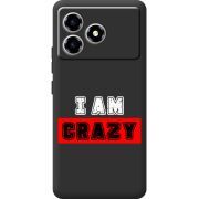Чорний чохол BoxFace ZTE Blade A36 I'm Crazy