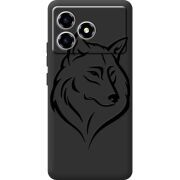 Чорний чохол BoxFace ZTE Blade A36 Wolf