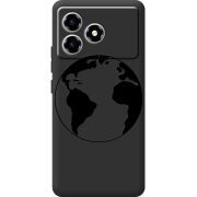 Чорний чохол BoxFace ZTE Blade A36 Earth