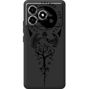 Чорний чохол BoxFace ZTE Blade A36 Hugin and Munin