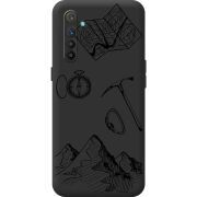 Чорний чохол BoxFace Realme XT Mountains