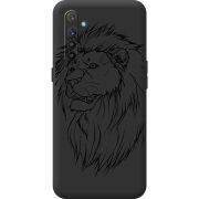 Чорний чохол BoxFace Realme XT Lion