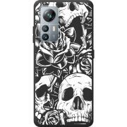 Чорний чохол BoxFace Blackview A85 Skull and Roses